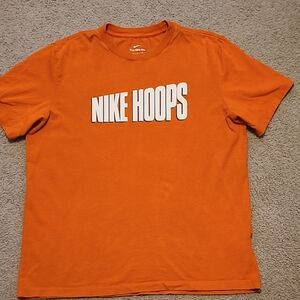 Men's L, Nike Hoops Orange T-Shirt